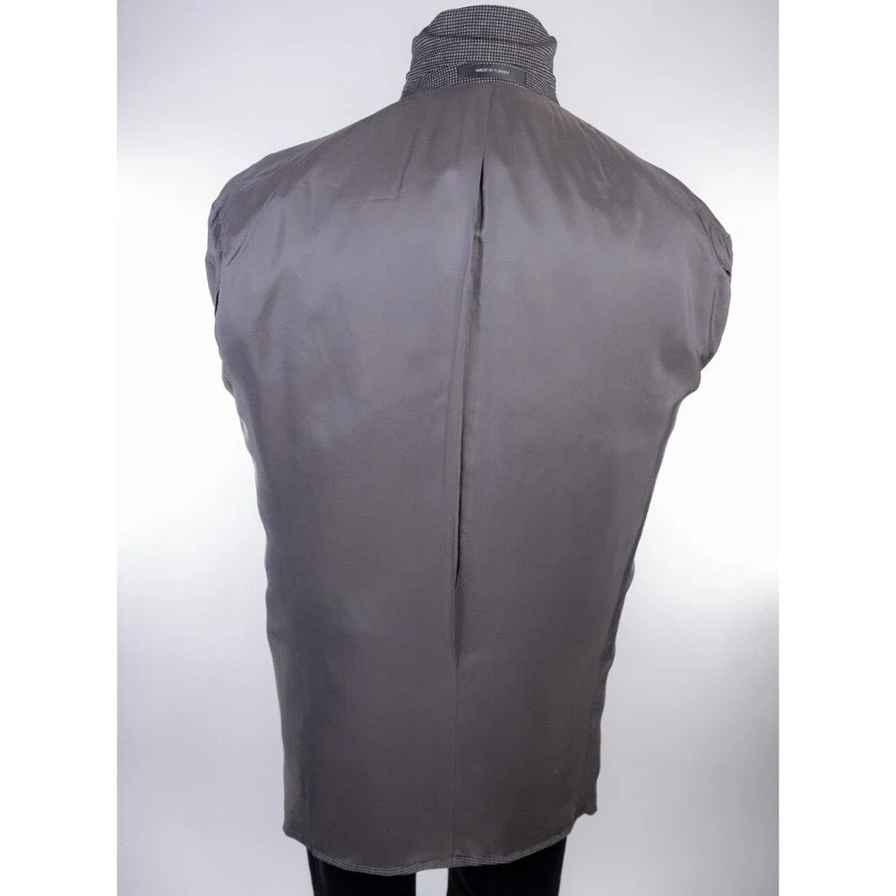 BOSS Hugo Boss Men 3 Button Blazer 44L Wool Gray Coat Jacket Blazer